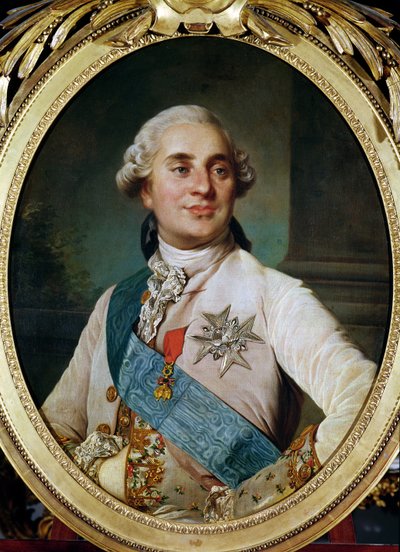 Medallón de Retrato de Luis XVI de Joseph Siffred Duplessis